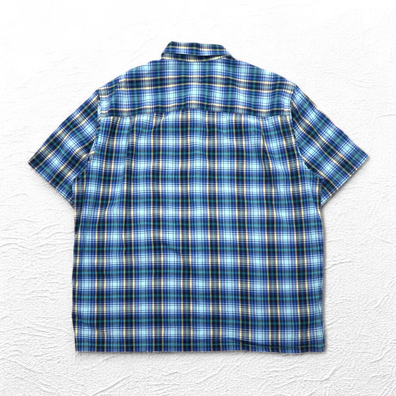 PENDLETON 半袖シャツ XL ブルー チェック コットン 胸ポケット