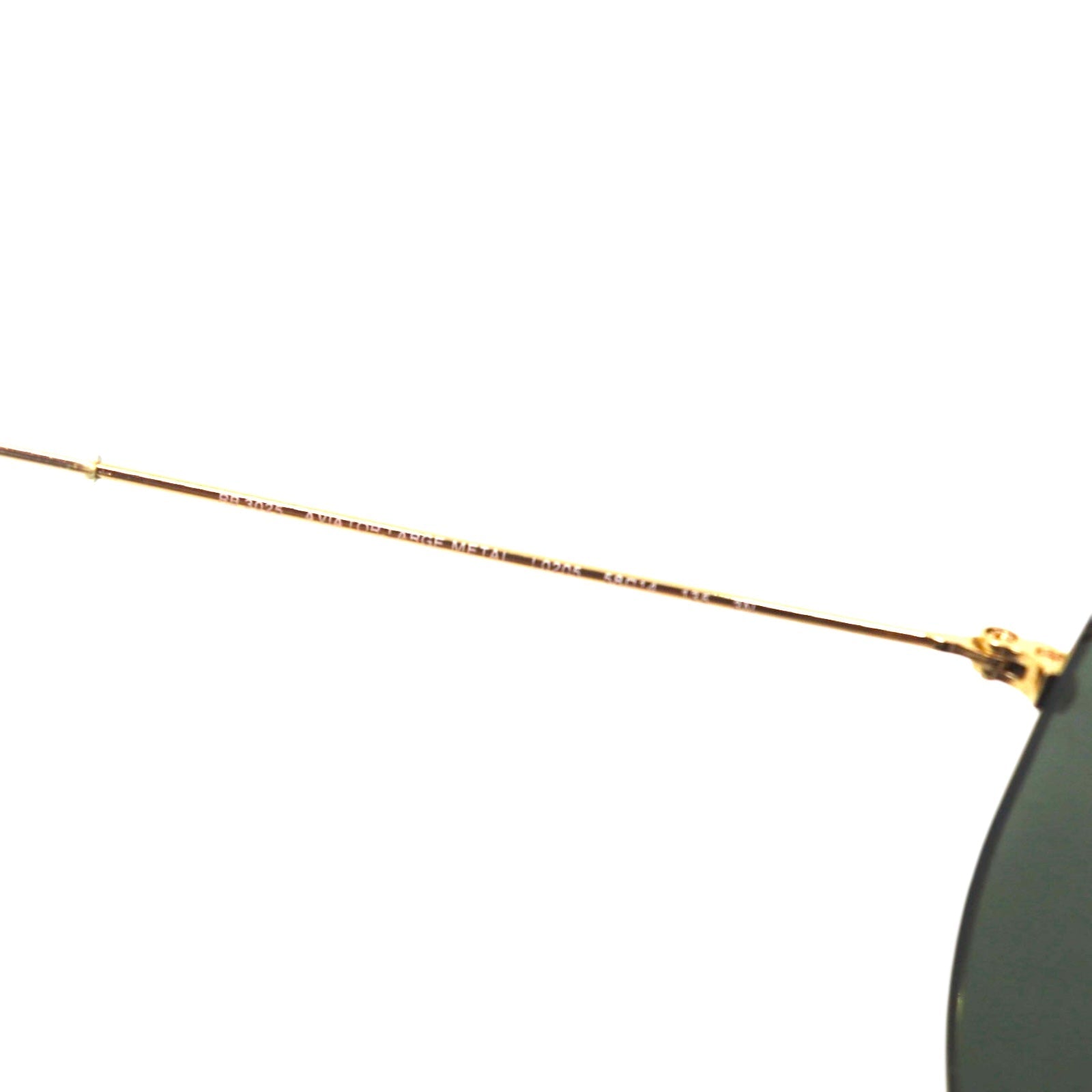 Ray-Ban Aviator Occhiali da Sole a Goccia Doppio Ponte LARGE METAL RB3025 58-14 135 3N Made in Italy