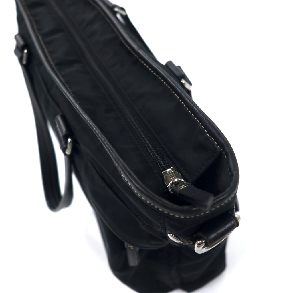 COACH Borsa business 2WAY Borsa tote nera Nylon Pelle 70211