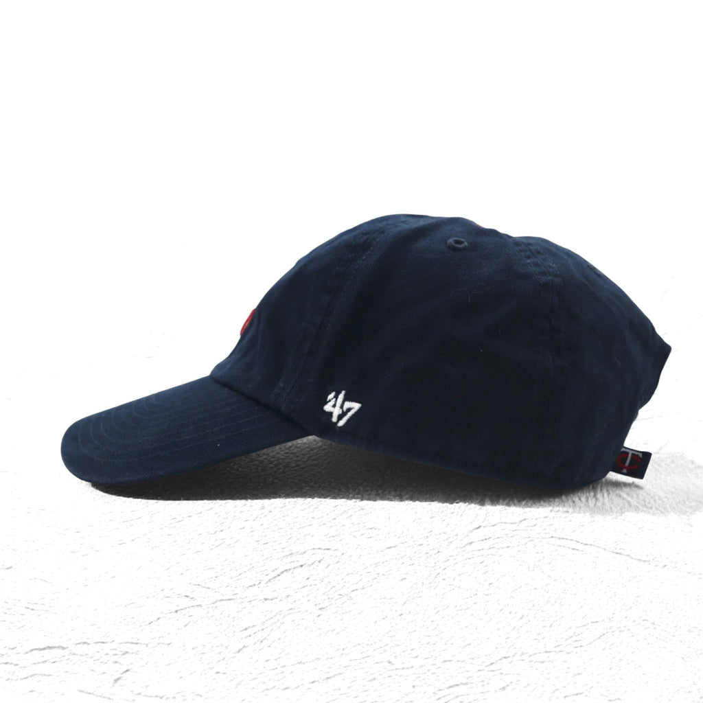 47BRAND Cappellino da baseball FREE, regolabile, blu navy, cotone, MLB Minnesota Twins