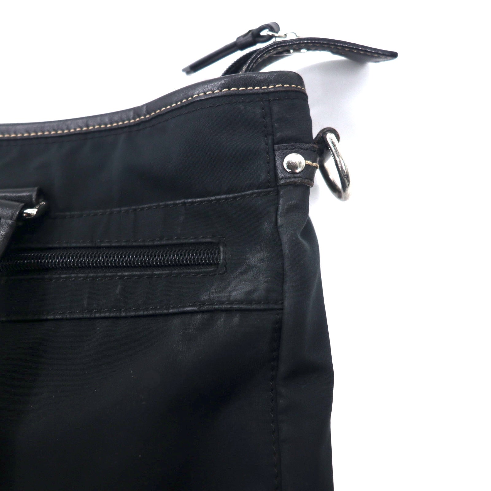COACH Borsa business 2WAY Borsa tote nera Nylon Pelle 70211
