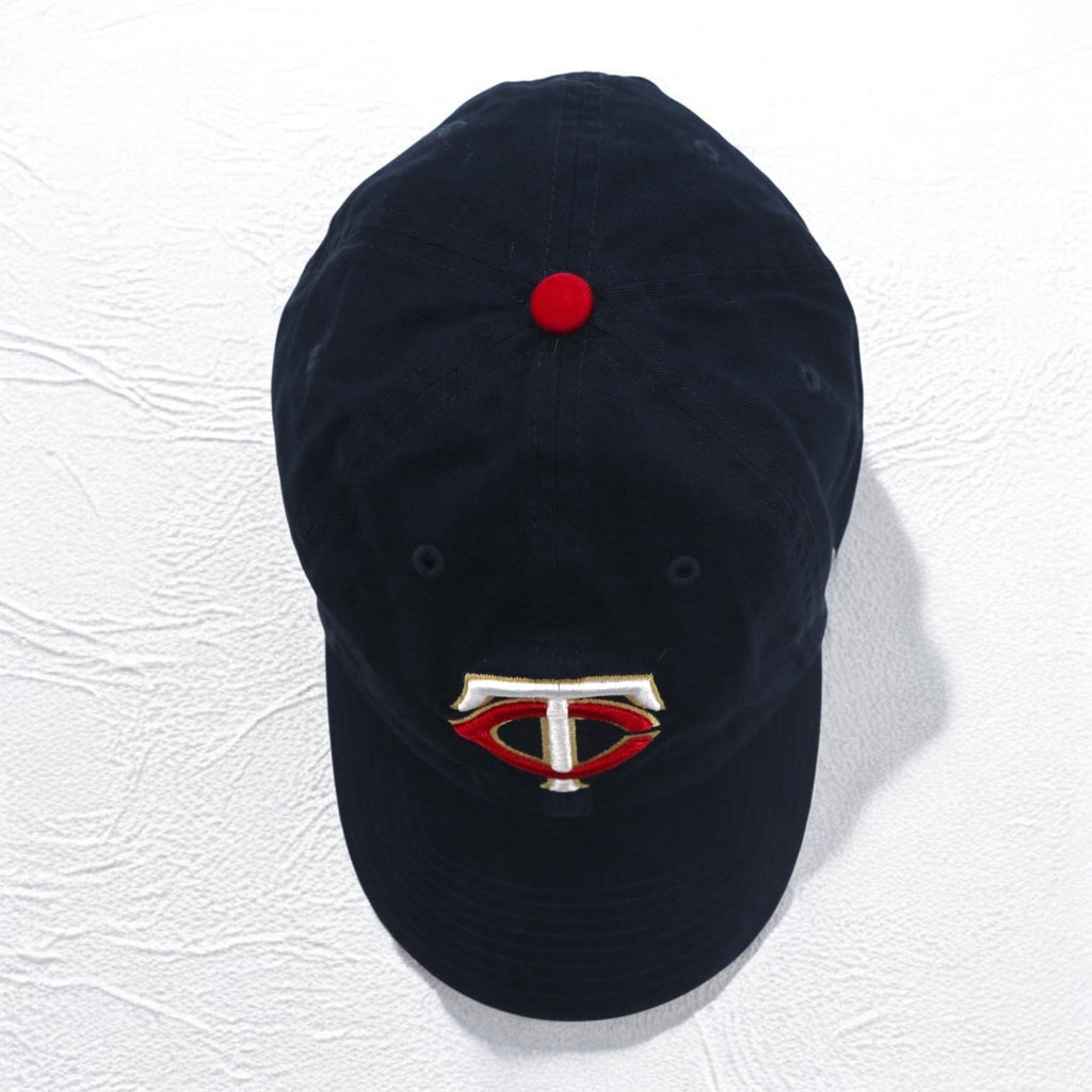 47BRAND Cappellino da baseball FREE, regolabile, blu navy, cotone, MLB Minnesota Twins