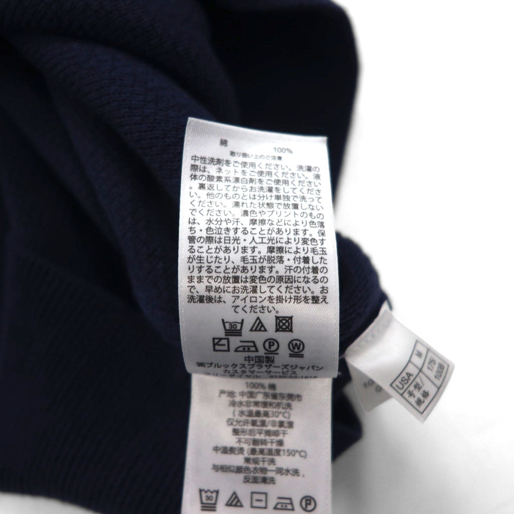 Brooks Brothers ハーフジップ ドライバーズニット セーター M ネイビー ハイネック