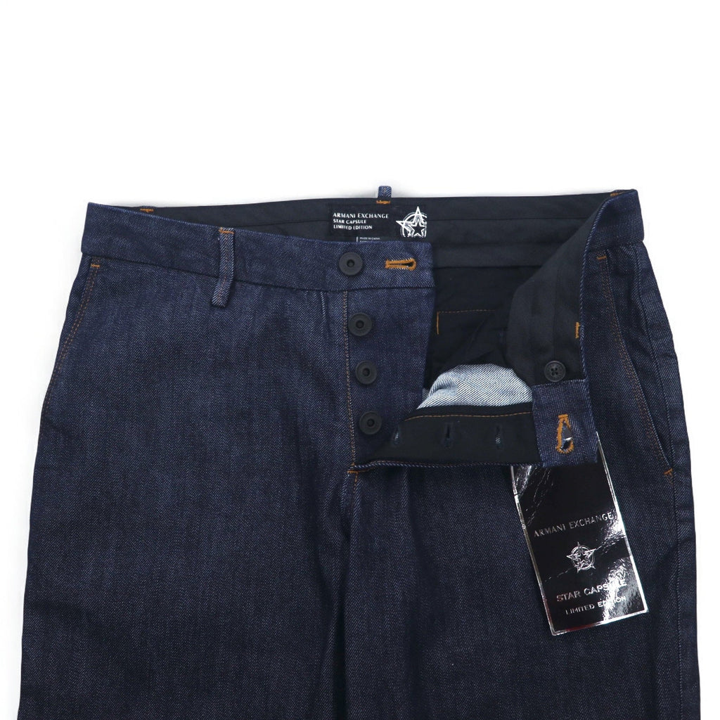 ARMANI EXCHANGE デニム トラウザーズ アンクルパンツ M インディゴ ブルー STAR CAPSULE LIMITED EDITION 3ZZP10/Z1E4Z 未使用品