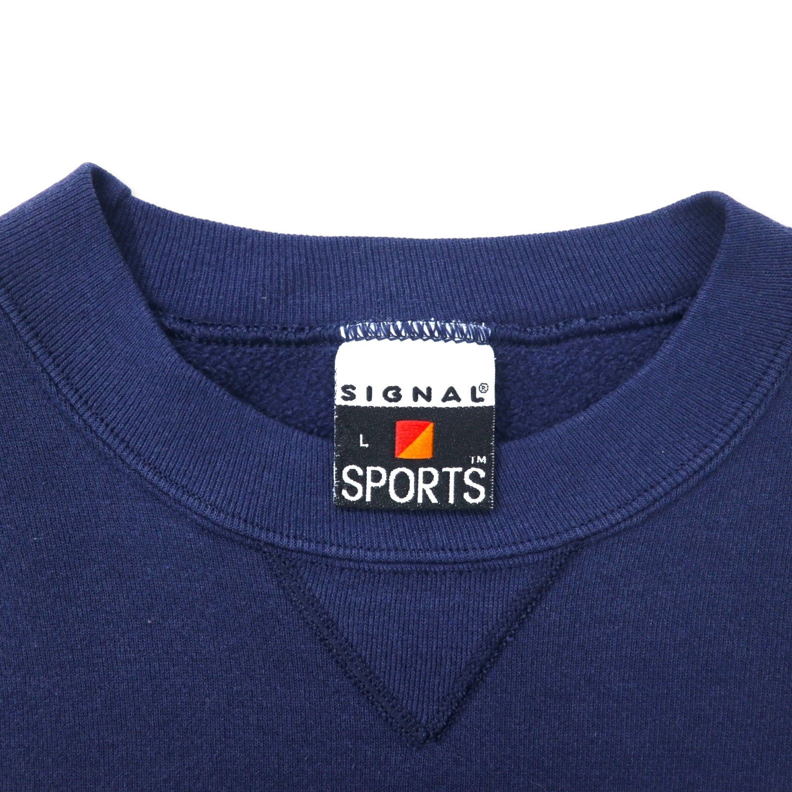 SIGNAL SPORTS Made in USA Anni '90 NFL Felpa stampata L Blu Navy Cotone DALLAS COWBOYS 1992