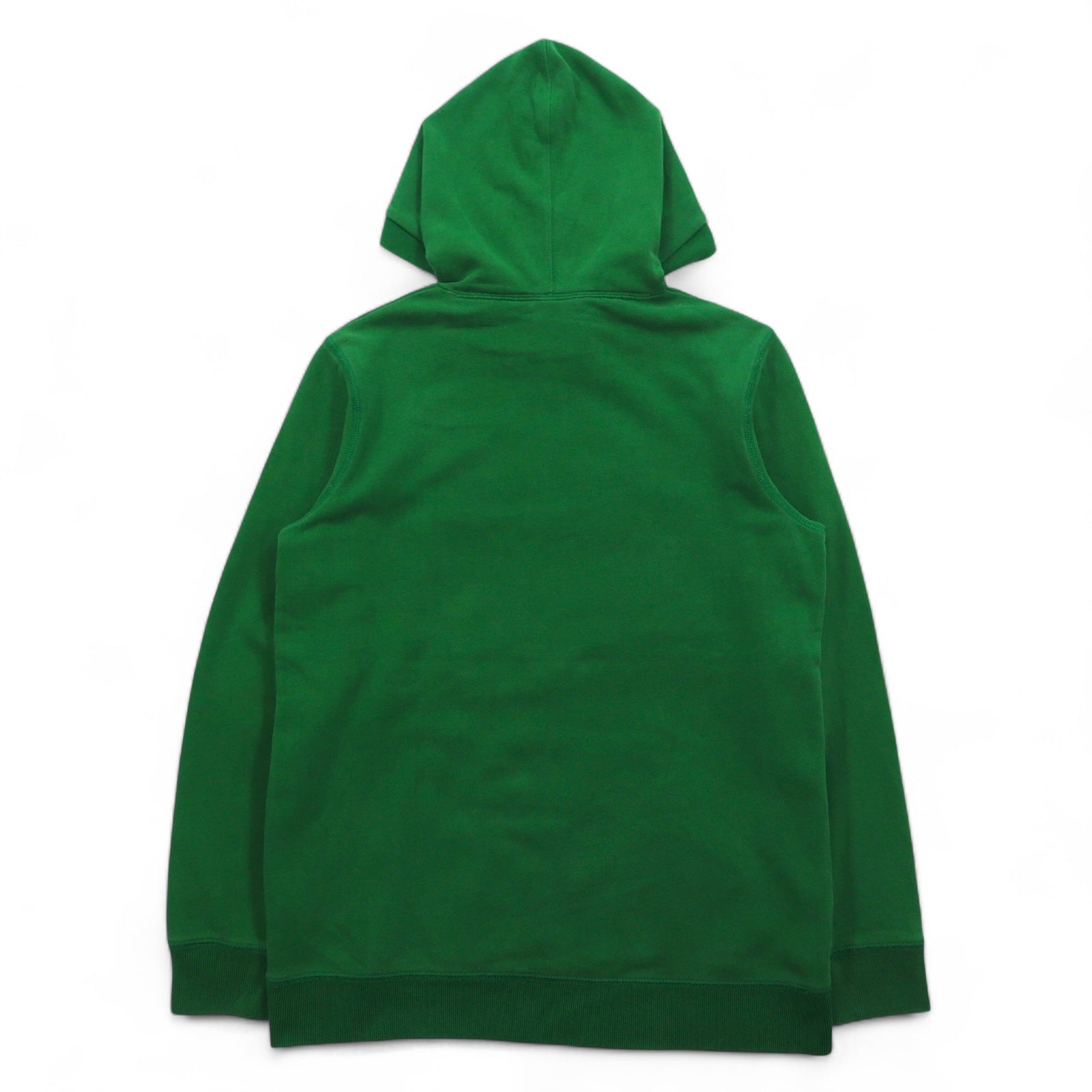 NAPAPIJRI Pullover con cappuccio M verde cotone felpato tasca frontale
