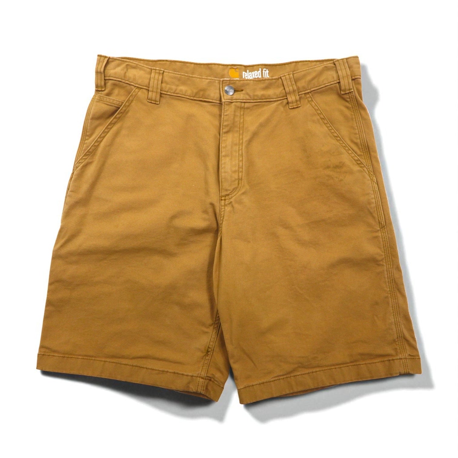 Carhartt Pantaloncini da Lavoro Corti in Tela di Anatra Vestibilità Rilassata RUGGED FLEX RIGBY WORK SHORTS L Beige 102514