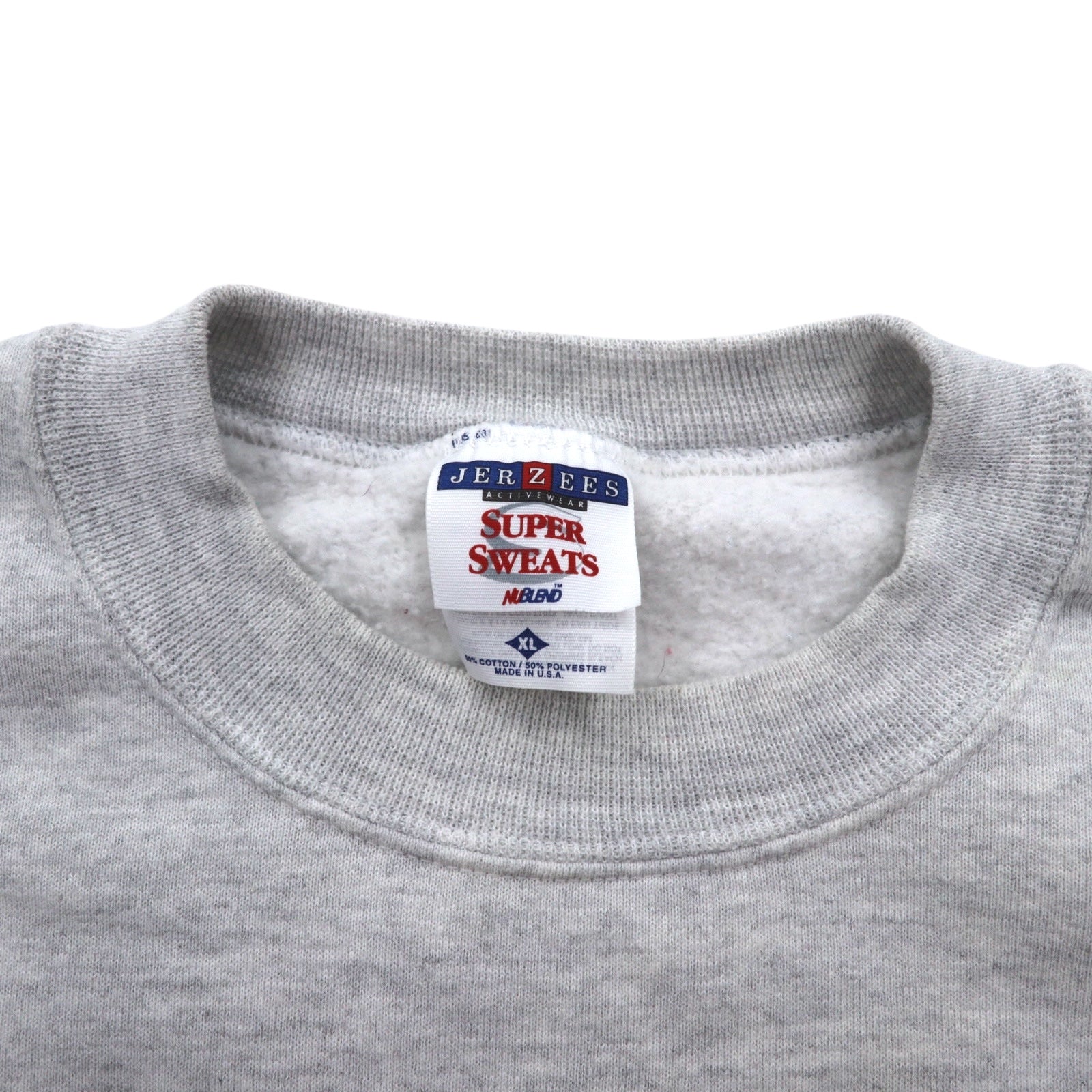 JERZEES Made in USA Anni '90 SUPER SWEATS Stampa College Football Felpa XL Grigia Cotone Felpata NCAA Ohio State Buckeyes football