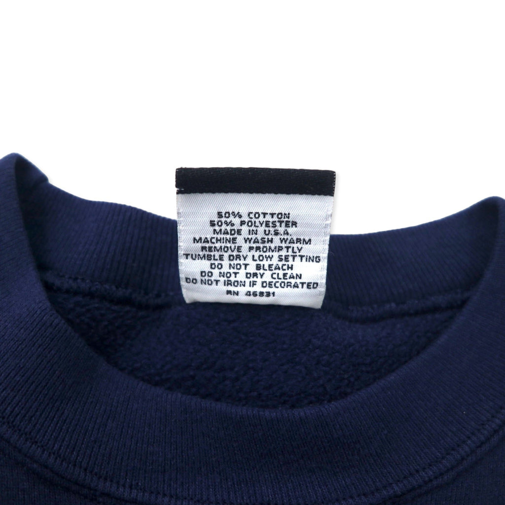 SIGNAL SPORTS Made in USA Anni '90 NFL Felpa stampata L Blu Navy Cotone DALLAS COWBOYS 1992