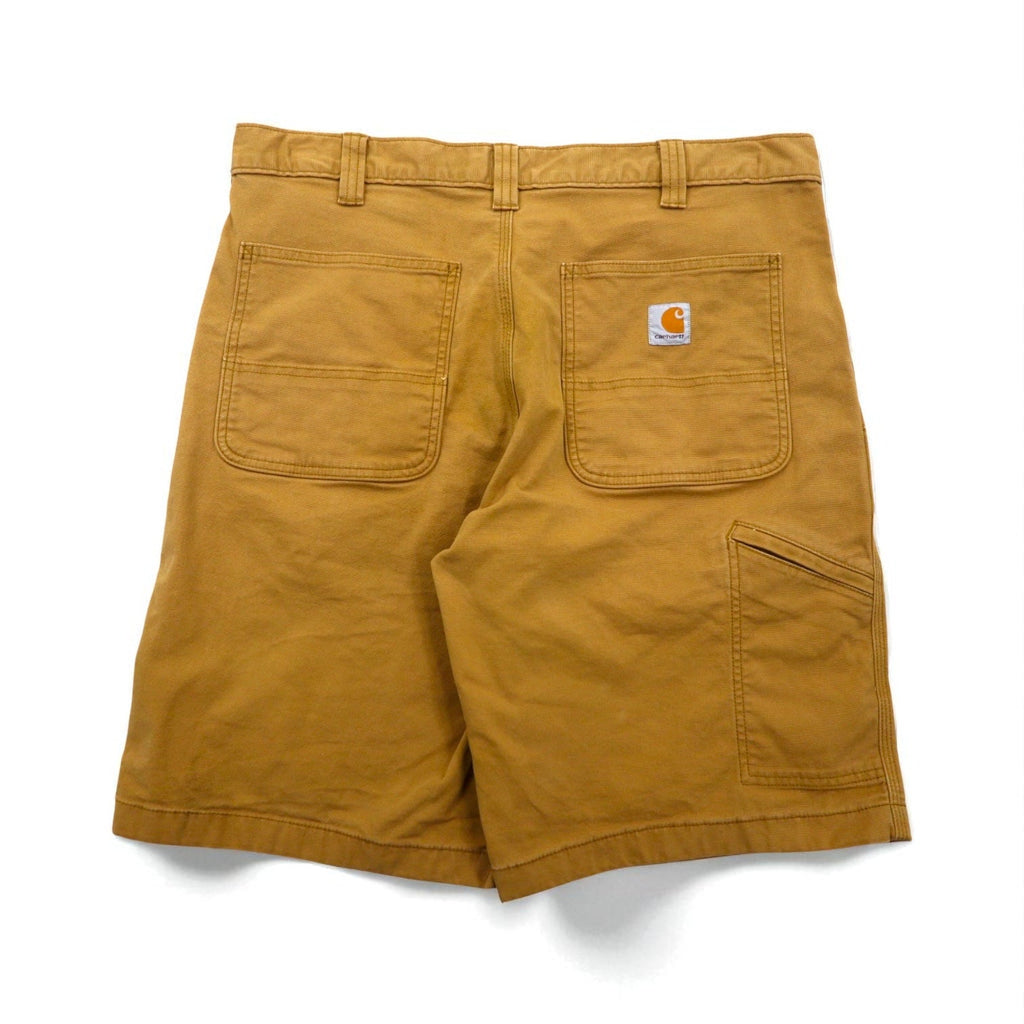 Carhartt Pantaloncini da Lavoro Corti in Tela di Anatra Vestibilità Rilassata RUGGED FLEX RIGBY WORK SHORTS L Beige 102514