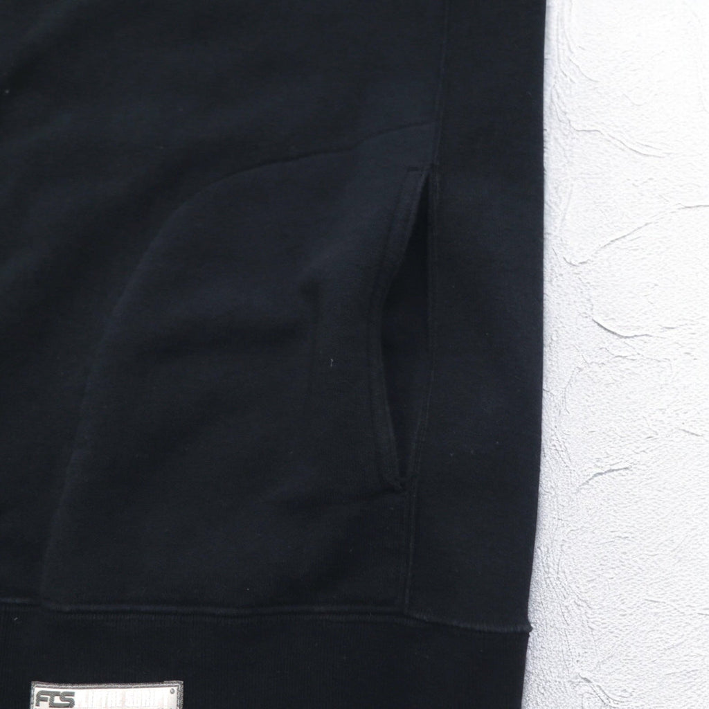 FLIP THE SCRIPT 90年代 半袖 スウェット ジャケット スタジャン 2XL ブラック スナップボタン スラッシュポケット