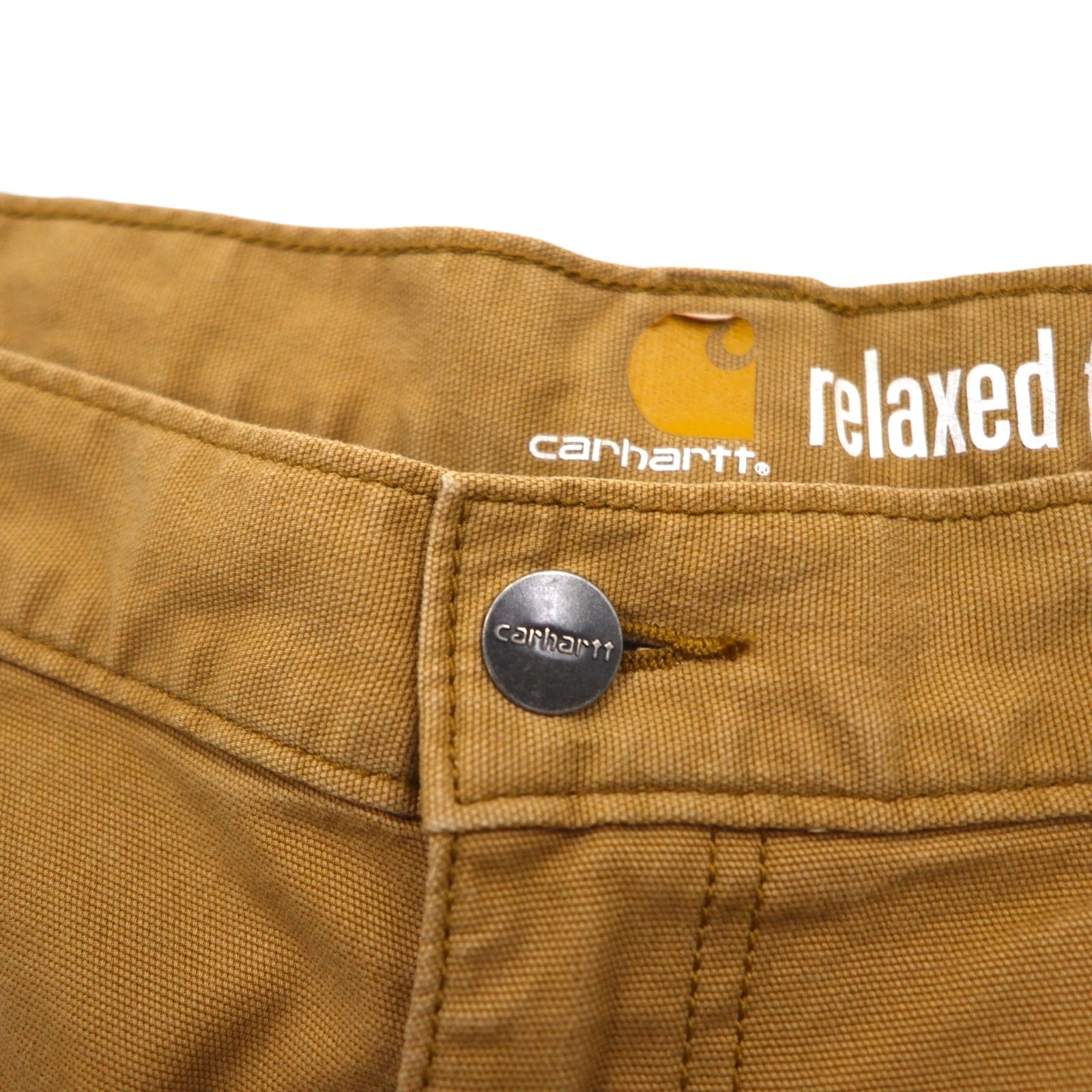 Carhartt Pantaloncini da Lavoro Corti in Tela di Anatra Vestibilità Rilassata RUGGED FLEX RIGBY WORK SHORTS L Beige 102514