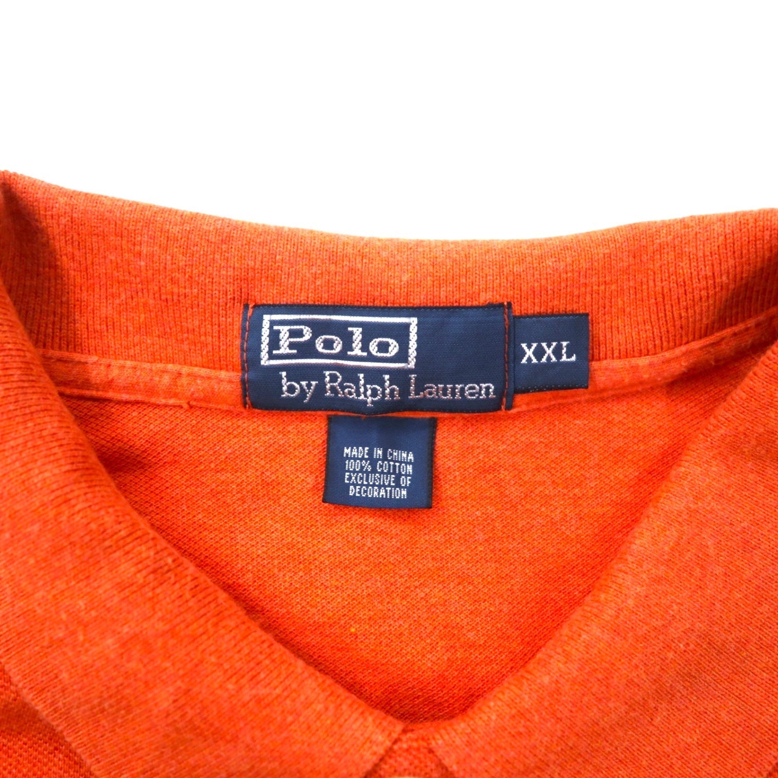 Polo by Ralph Lauren Polo XXL arancione cotone piqué piccolo ricamo pony taglia grande
