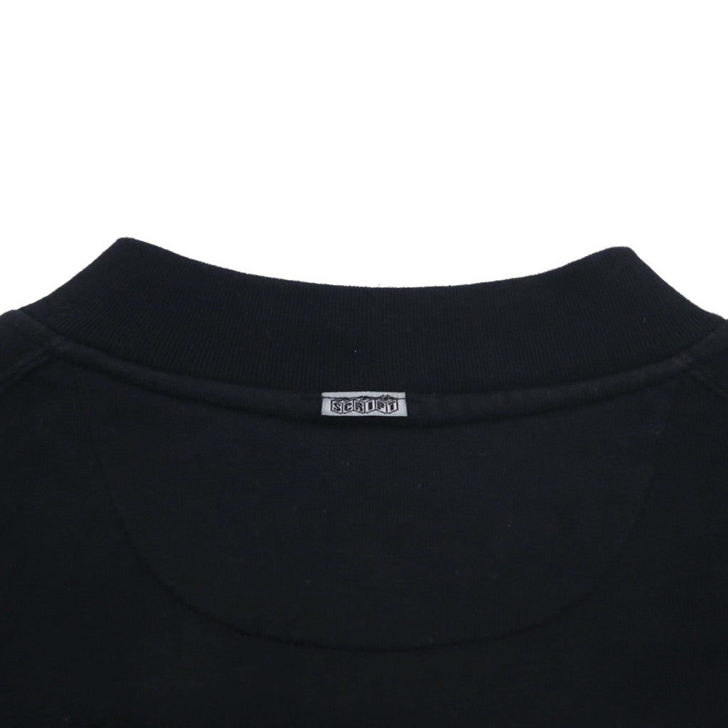 FLIP THE SCRIPT 90年代 半袖 スウェット ジャケット スタジャン 2XL ブラック スナップボタン スラッシュポケット