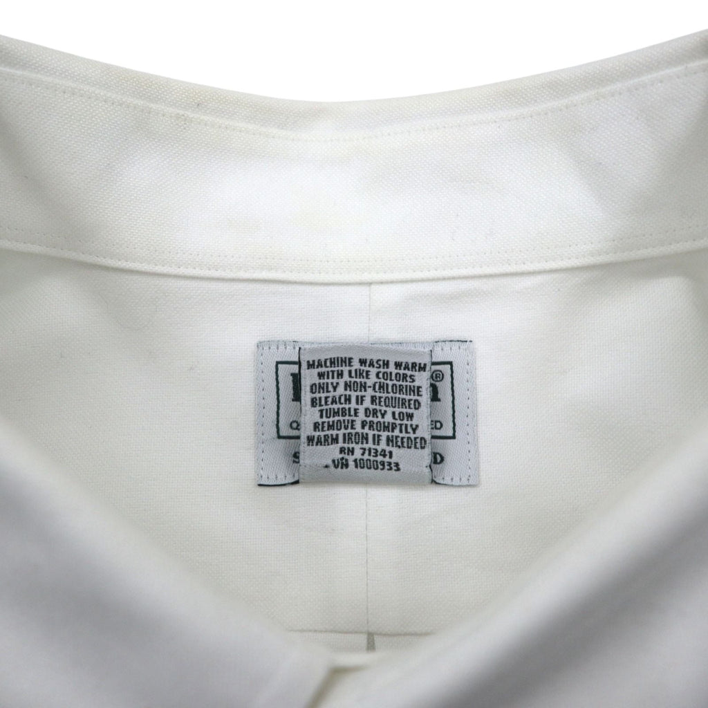 L.L.Bean オックスフォード ボタンダウンシャツ XL ホワイト 胸ポケット SLIGHTLY FITTED 256513