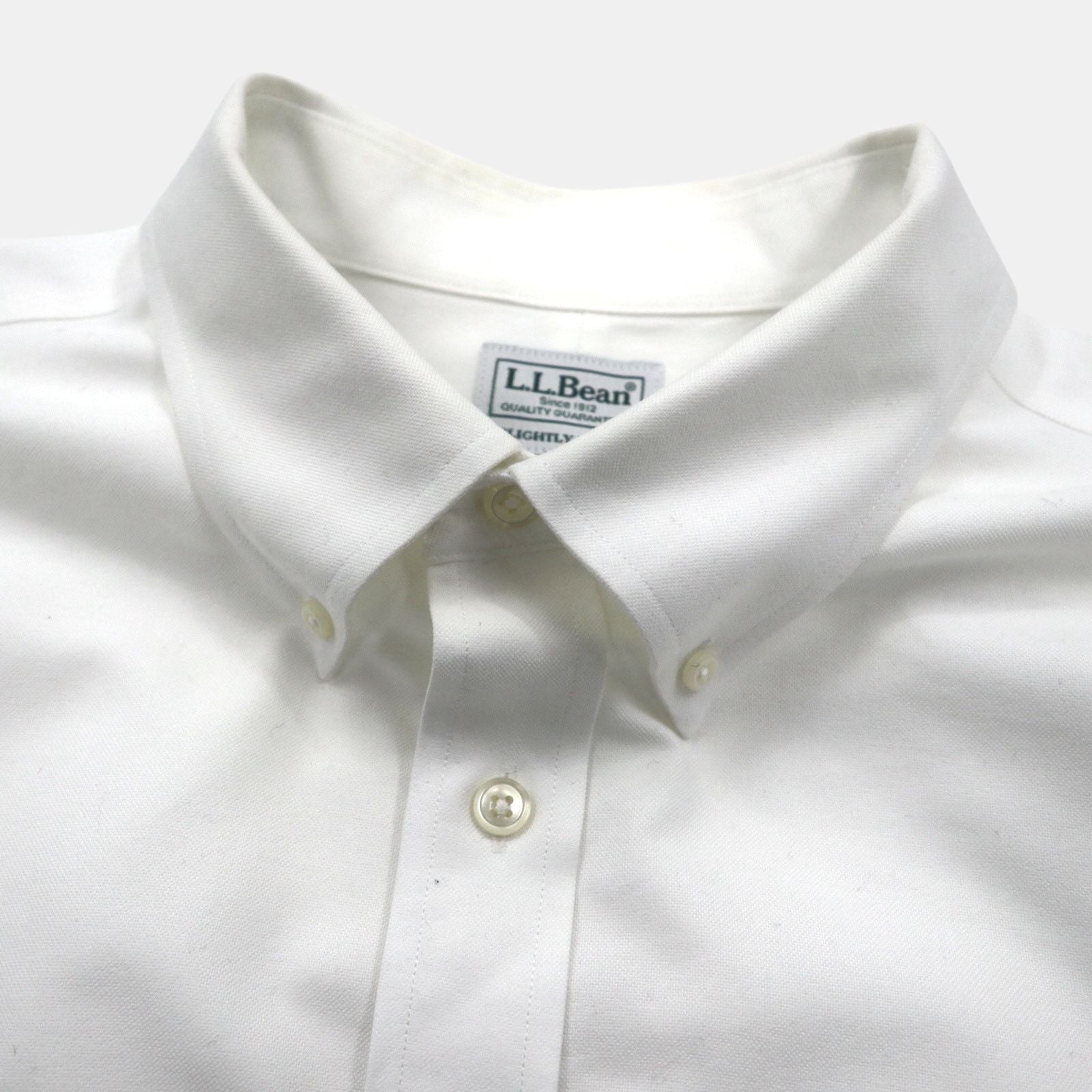 L.L.Bean オックスフォード ボタンダウンシャツ XL ホワイト 胸ポケット SLIGHTLY FITTED 256513