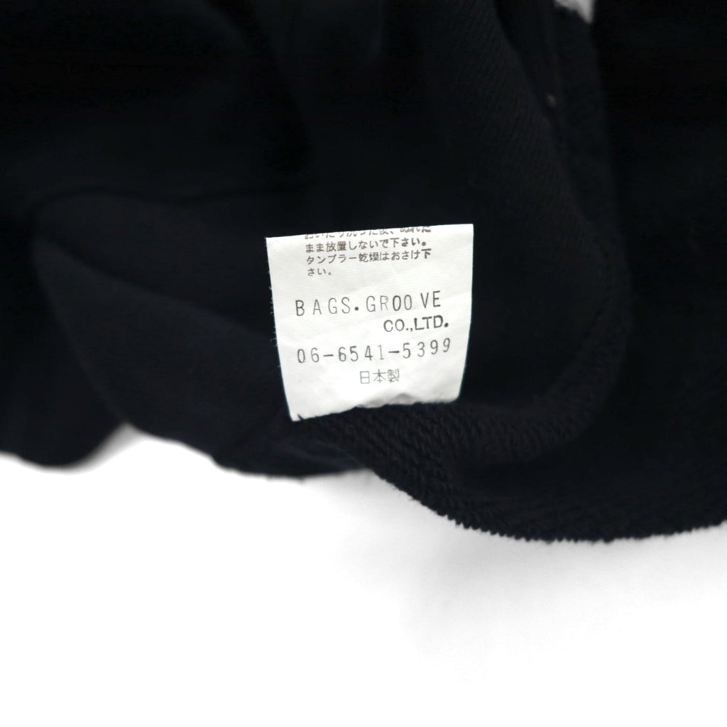 FLIP THE SCRIPT 90年代 半袖 スウェット ジャケット スタジャン 2XL ブラック スナップボタン スラッシュポケット