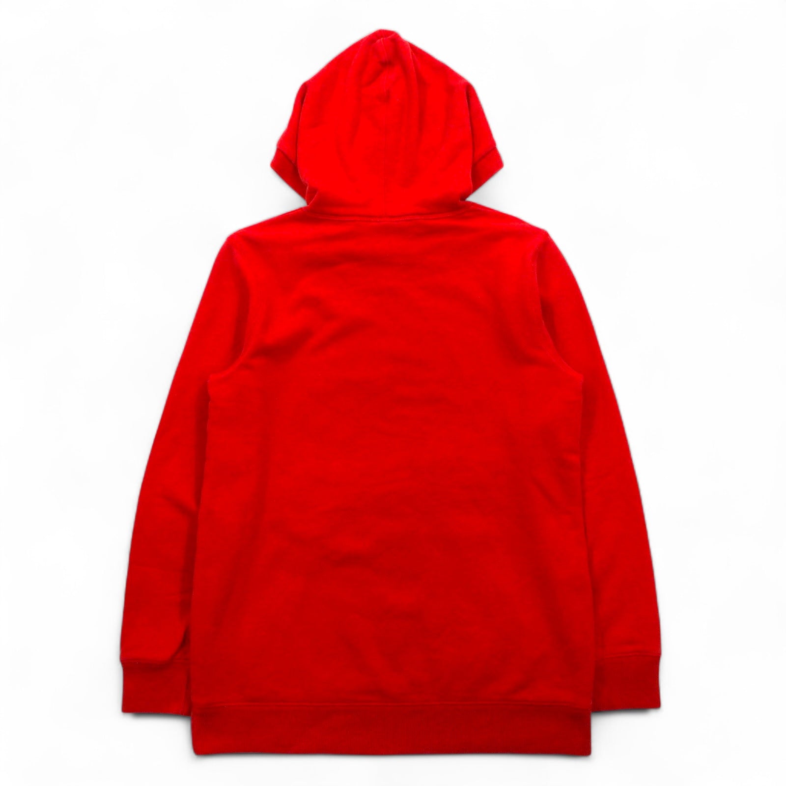 NAPAPIJRI felpa pullover con cappuccio taglia M, rossa, in cotone garzato con tasca frontale