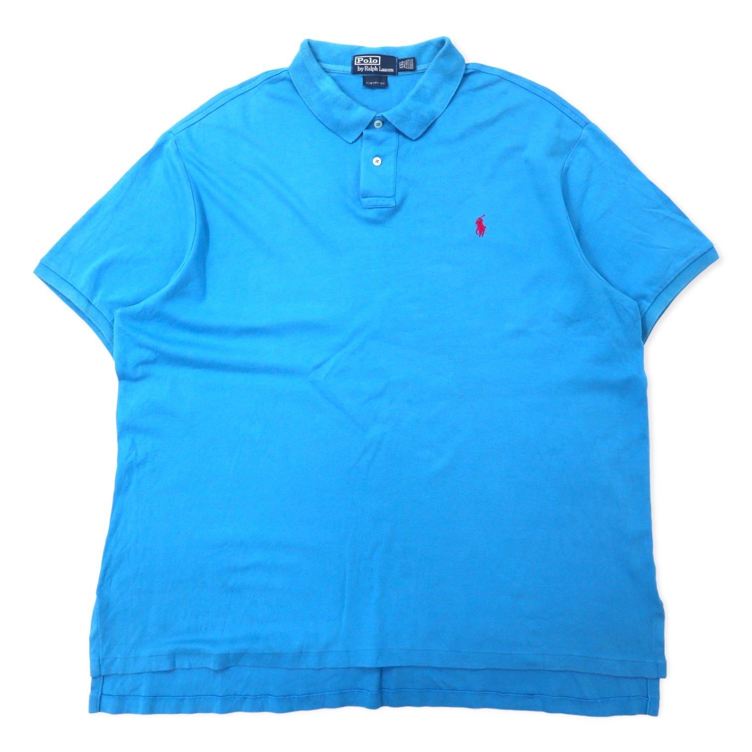 Polo by Ralph Lauren Polo, taglia XXL, colore blu, cotone, CUSTOM FIT, ricamo piccolo pony, taglia grande.
