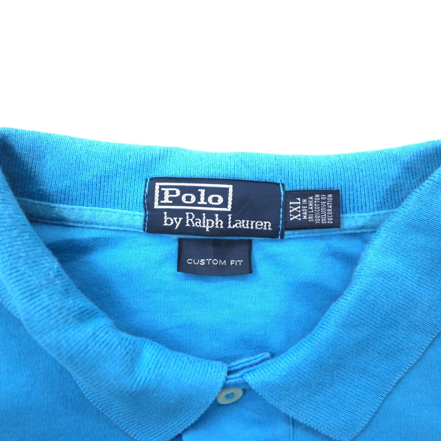 Polo by Ralph Lauren Polo, taglia XXL, colore blu, cotone, CUSTOM FIT, ricamo piccolo pony, taglia grande.