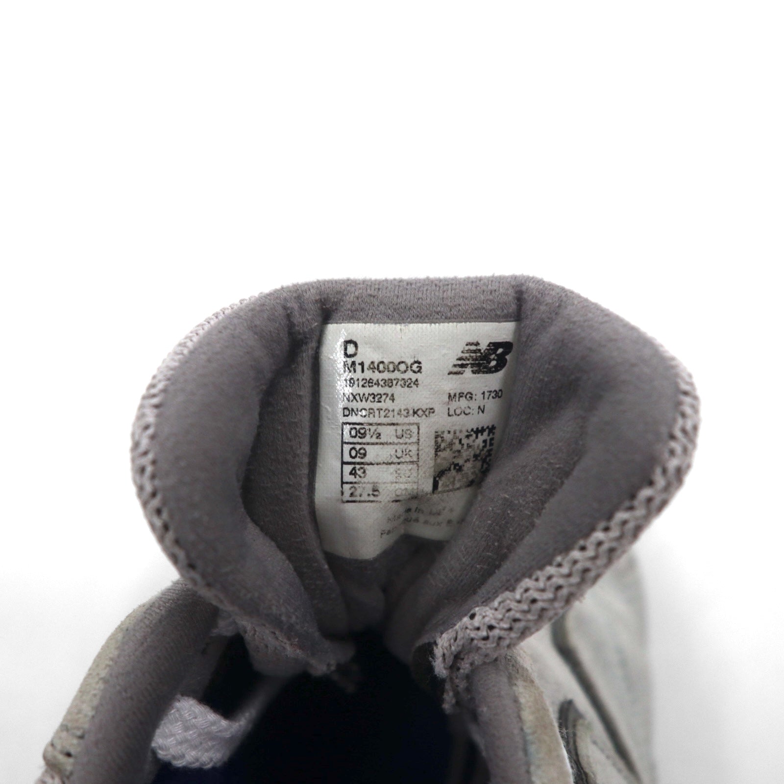 new balance Made in USA 1400 Sneaker in camoscio suino 27.5cm Grigio Mesh M1400OG