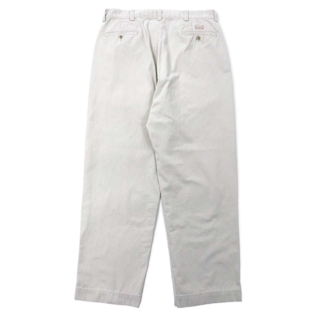 Polo by Ralph Lauren ワイドシルエット テーパード チノパンツ 35 ベージュ コットン PHILIP PANT メキシコ製