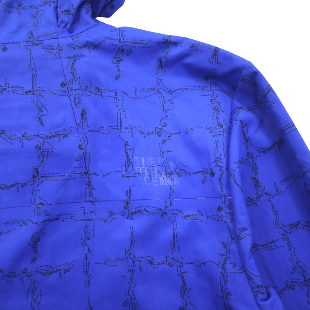 THE NORTH FACE RED LABEL × Slam Jam Giacca a Vento Anorak Taglia S Blu Fantasia Packable M1990 T92S5TS59 Nuovo con etichette