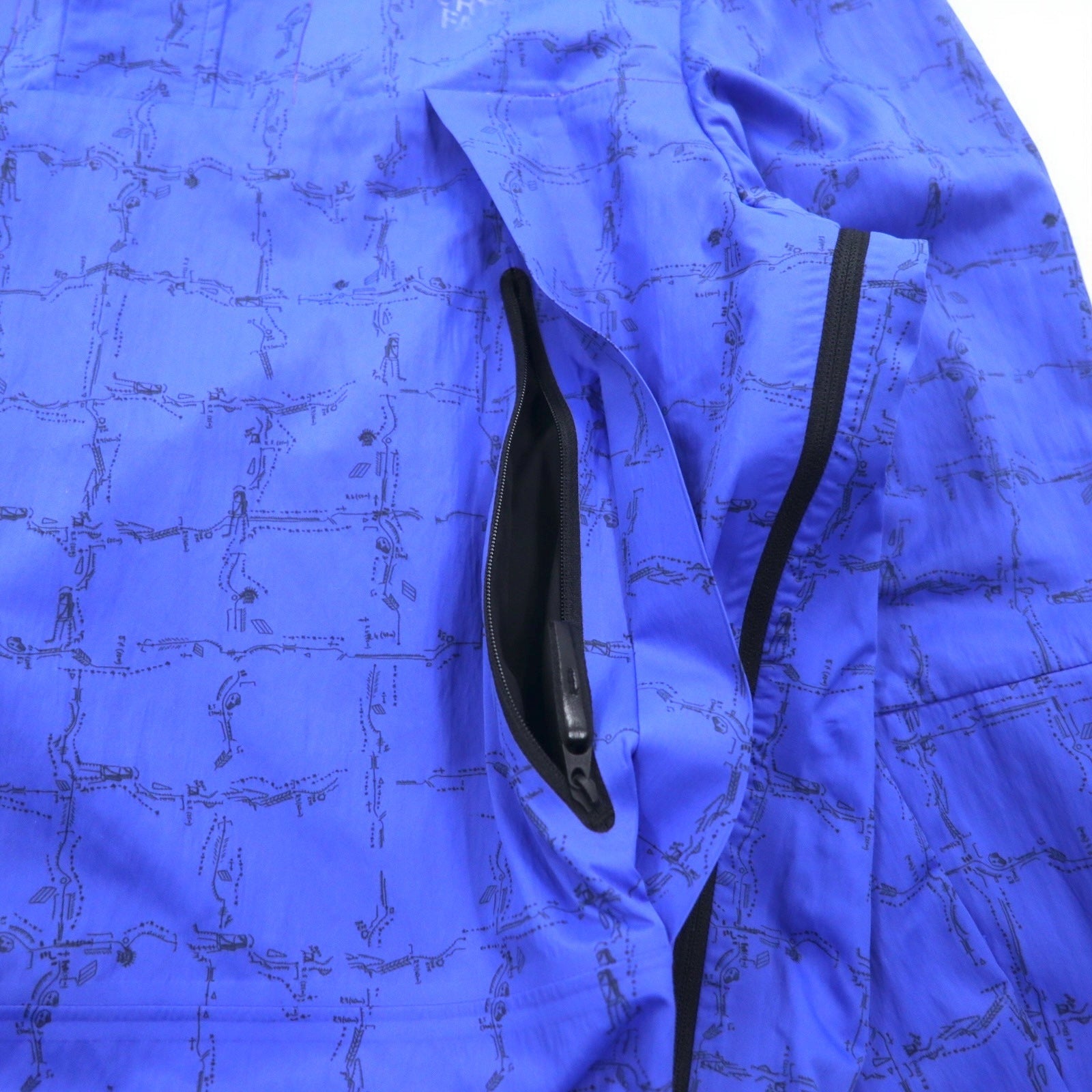 THE NORTH FACE RED LABEL × Slam Jam Giacca a Vento Anorak Taglia S Blu Fantasia Packable M1990 T92S5TS59 Nuovo con etichette