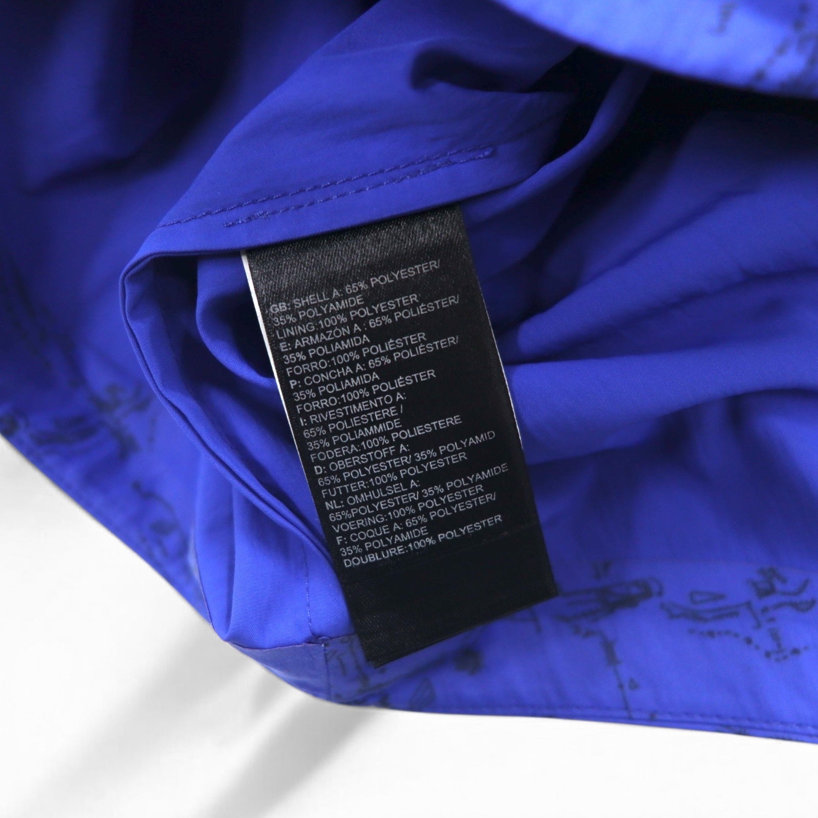 THE NORTH FACE RED LABEL × Slam Jam Giacca a Vento Anorak Taglia S Blu Fantasia Packable M1990 T92S5TS59 Nuovo con etichette