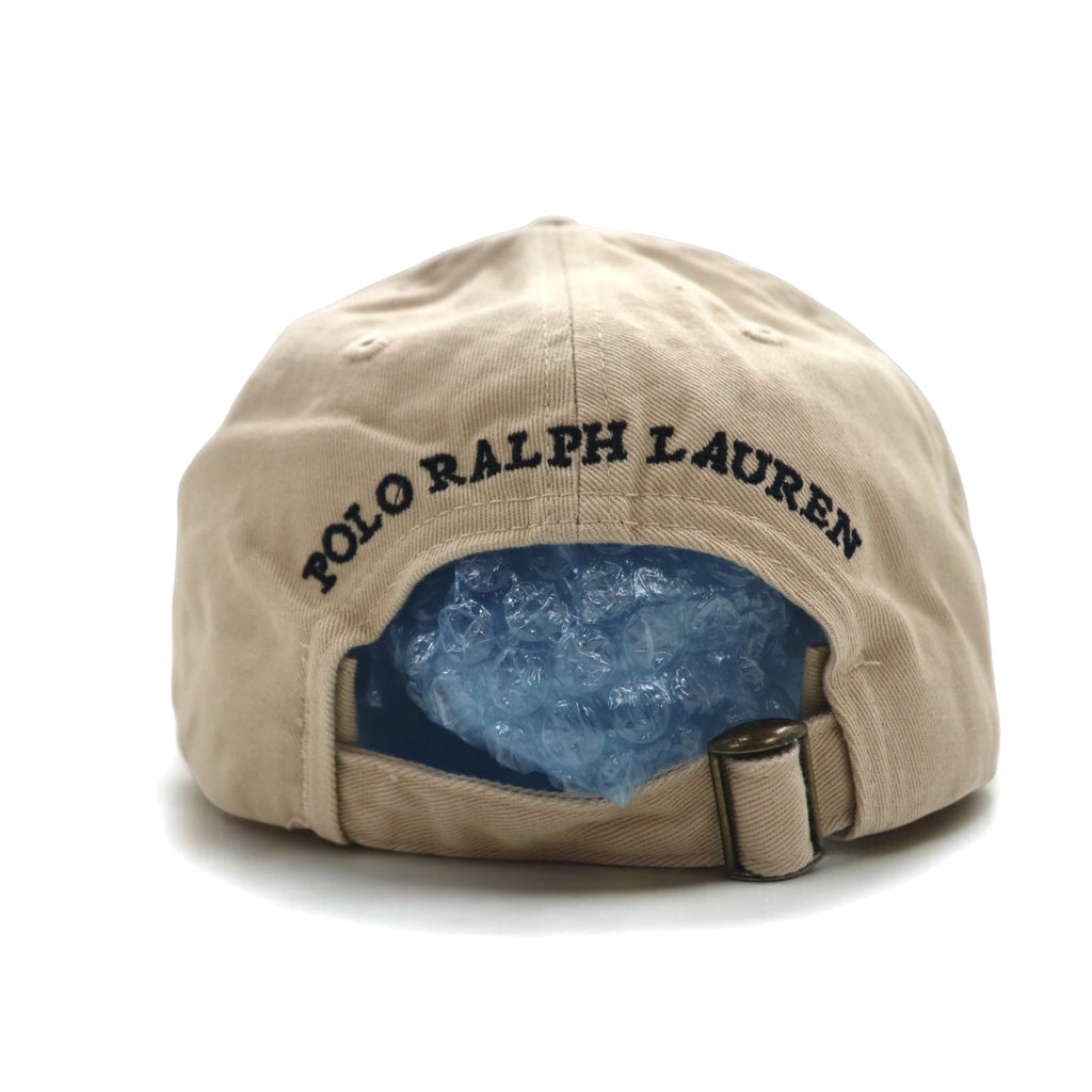 POLO RALPH LAUREN ポロベア ベースボールキャップ ONE ベージュ コットン ロゴ刺繍 710548524004 BSR 未使用品