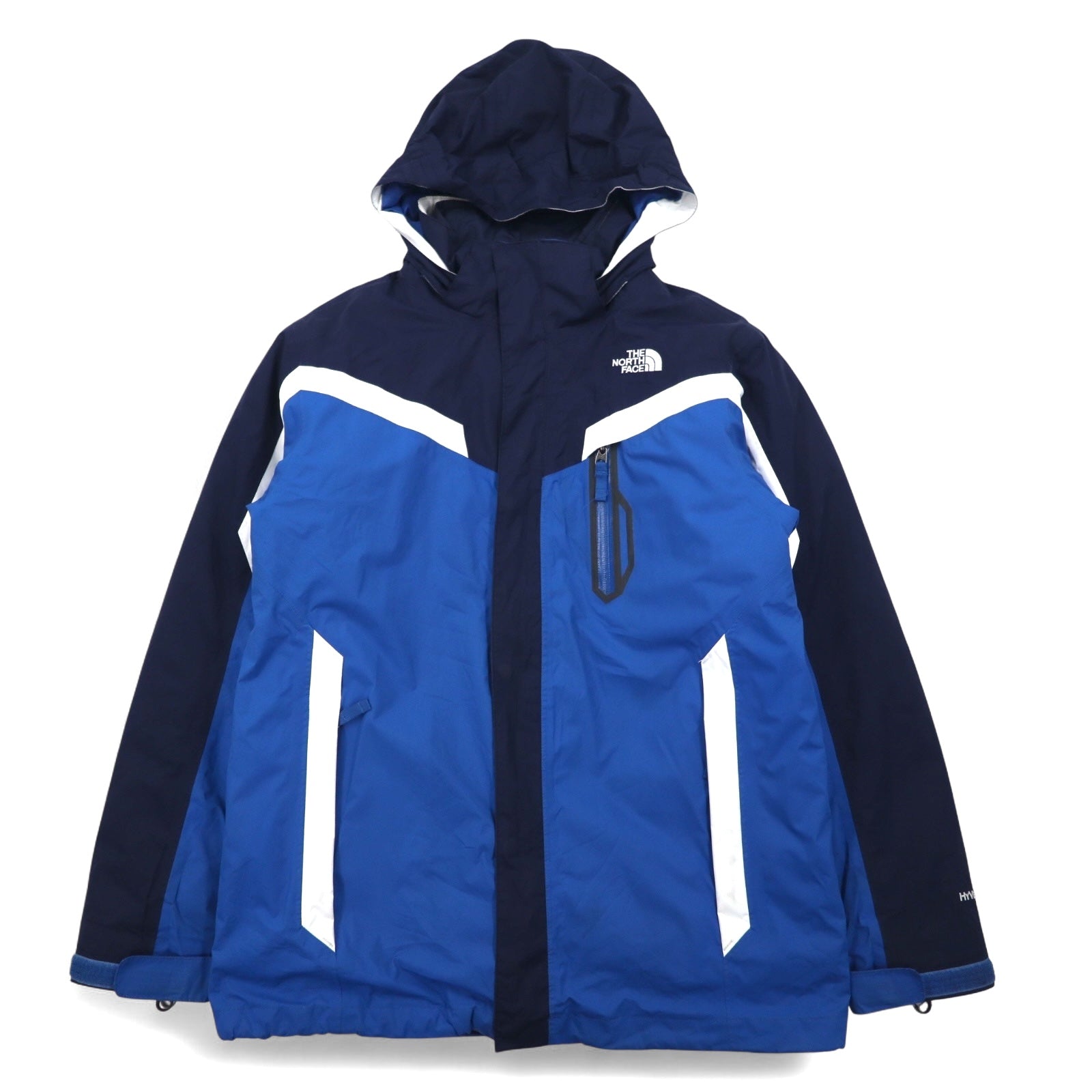 THE NORTH FACE Giacca a vento 3 in 1 taglia XL, colore blu, tecnologia HYVENT impermeabile, sistema Zip-in-Zip, imbottitura liner staccabile A20Y