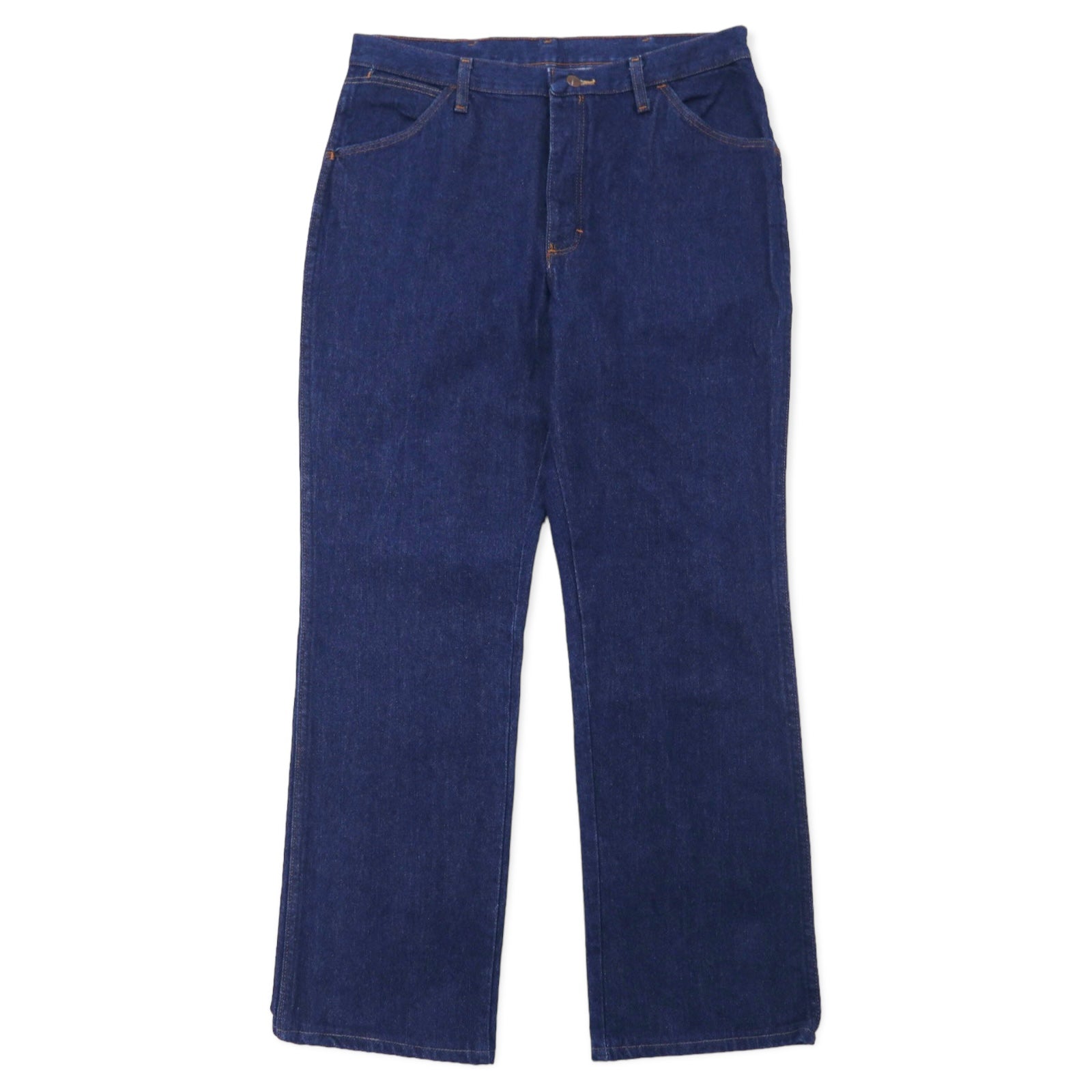 RED KAP anni '90 jeans rigidi 36 blu scuro cotone chiusura con cerniera made in Messico