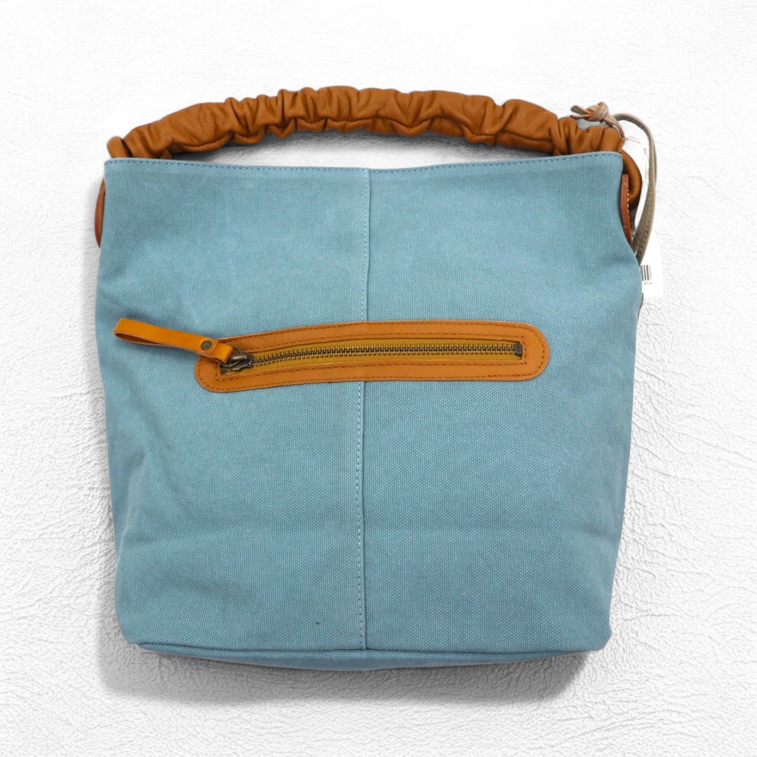 Dakota Borsa tote in tela con manici in pelle, blu, pelle bovina 1530470, mai usata