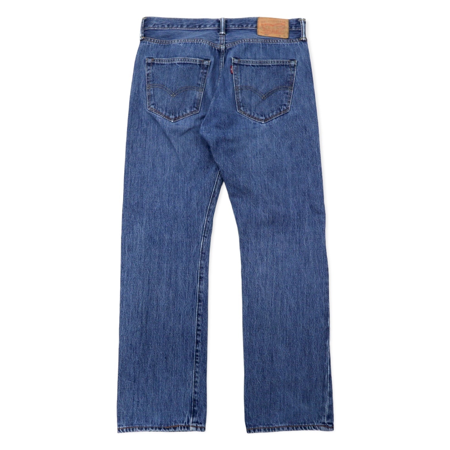 Levi's 501 デニムパンツ 32 ブルー コットン ボタンフライ レザーパッチ 501-0114