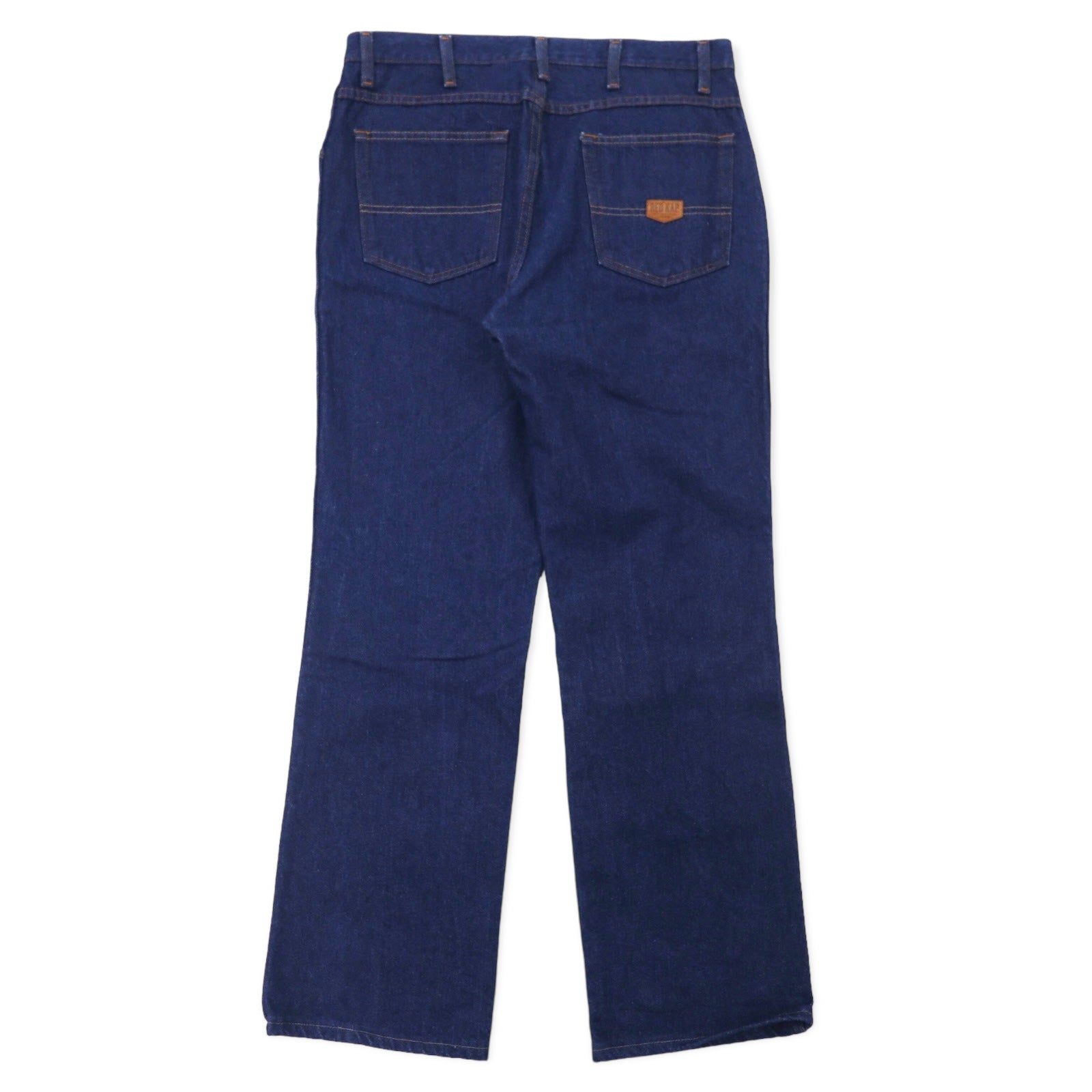 RED KAP anni '90 jeans rigidi 36 blu scuro cotone chiusura con cerniera made in Messico