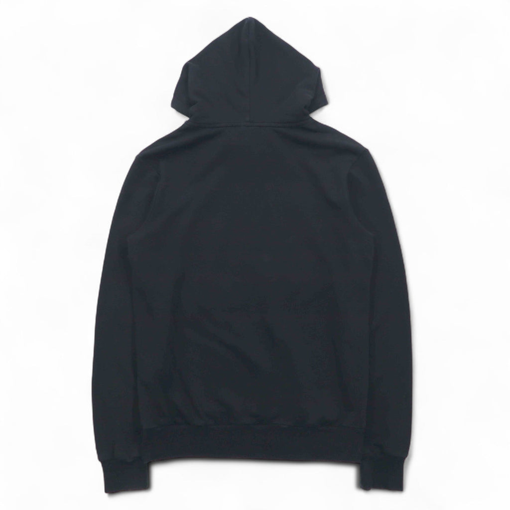 BOY LONDON felpa con cappuccio e stampa logo, taglia M, nero, cotone, made in Italy