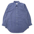 PIERRE BALMAIN ドレスシャツ 42-80 ネイビー ストライプ コットン 日本製