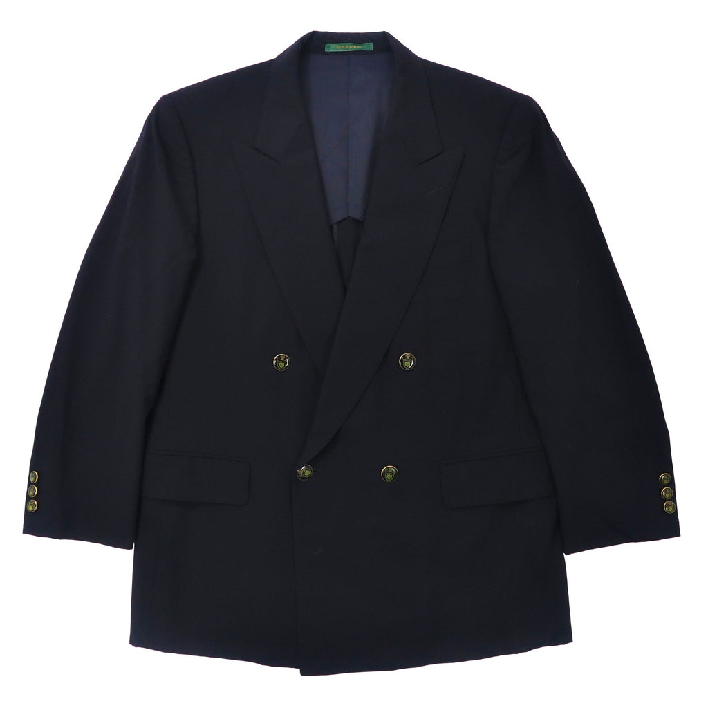 CARVEN ダブル テーラードジャケット 94-AB4 ネイビー ウール オールド