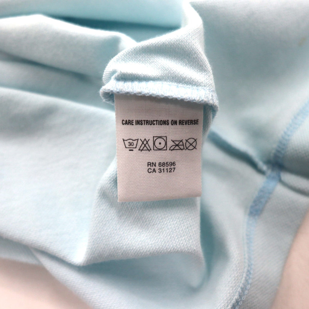 DKNY Polo zip-up M Blu Cotone Nuovo