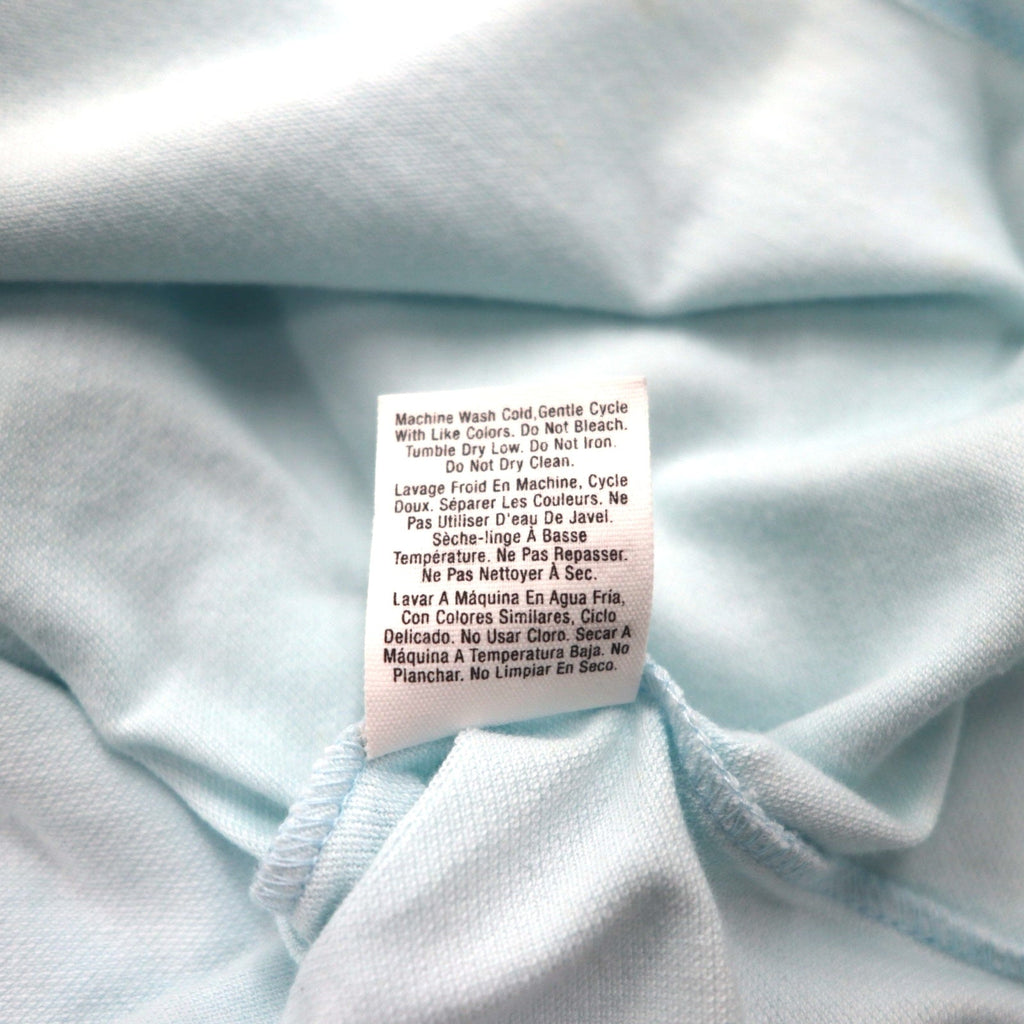 DKNY Polo zip-up M Blu Cotone Nuovo