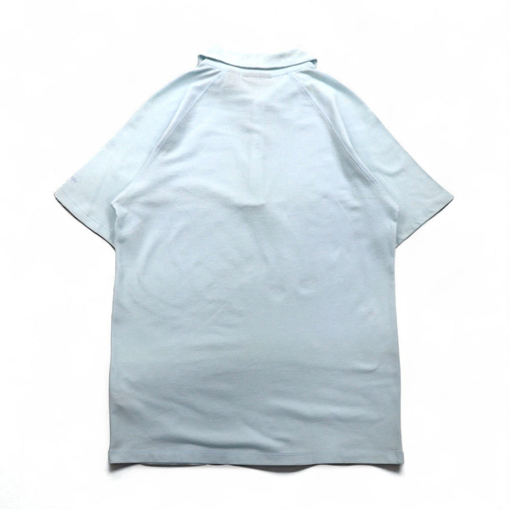 DKNY Polo zip-up M Blu Cotone Nuovo