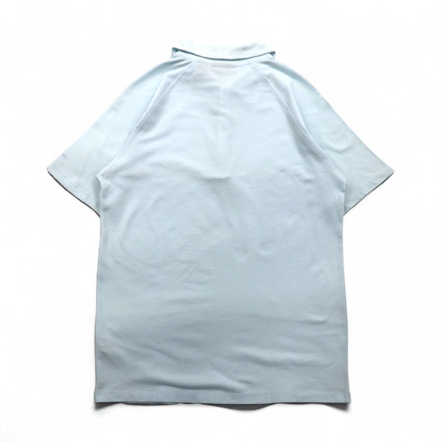 DKNY Polo zip-up M Blu Cotone Nuovo
