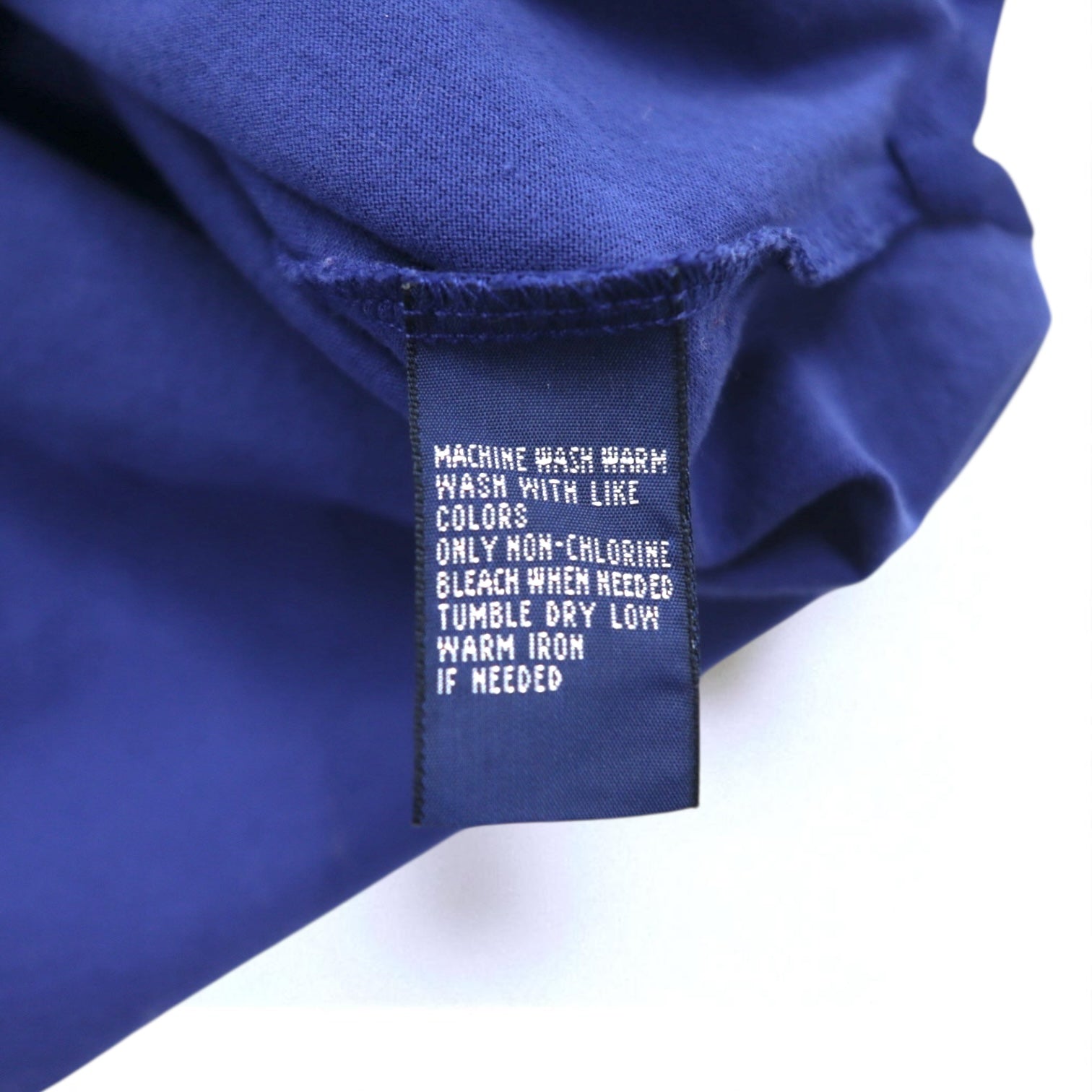 POLO GOLF RALPH LAUREN anni '90 Polo in cotone Pima taglia M Blu navy con ricamo pony piccolo Made in Perù
