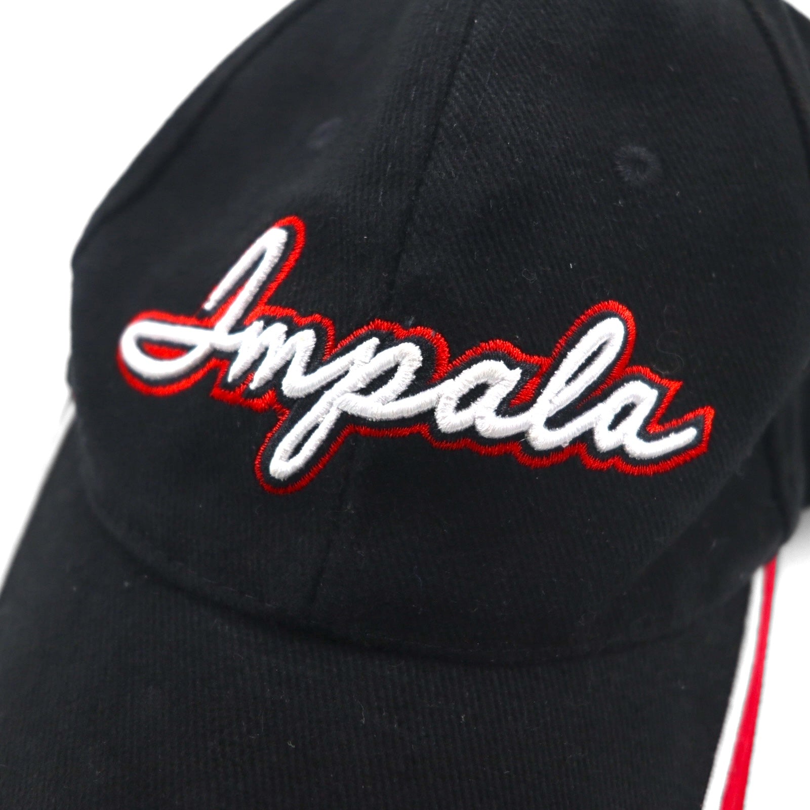 HOT RODS 6パネルキャップ ONE ブラック IMPALA レーシングカー CHEVROLET
