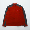 THE NORTH FACE ハーフジップ フリースジャケット M レッド TKA100 A436 US規格