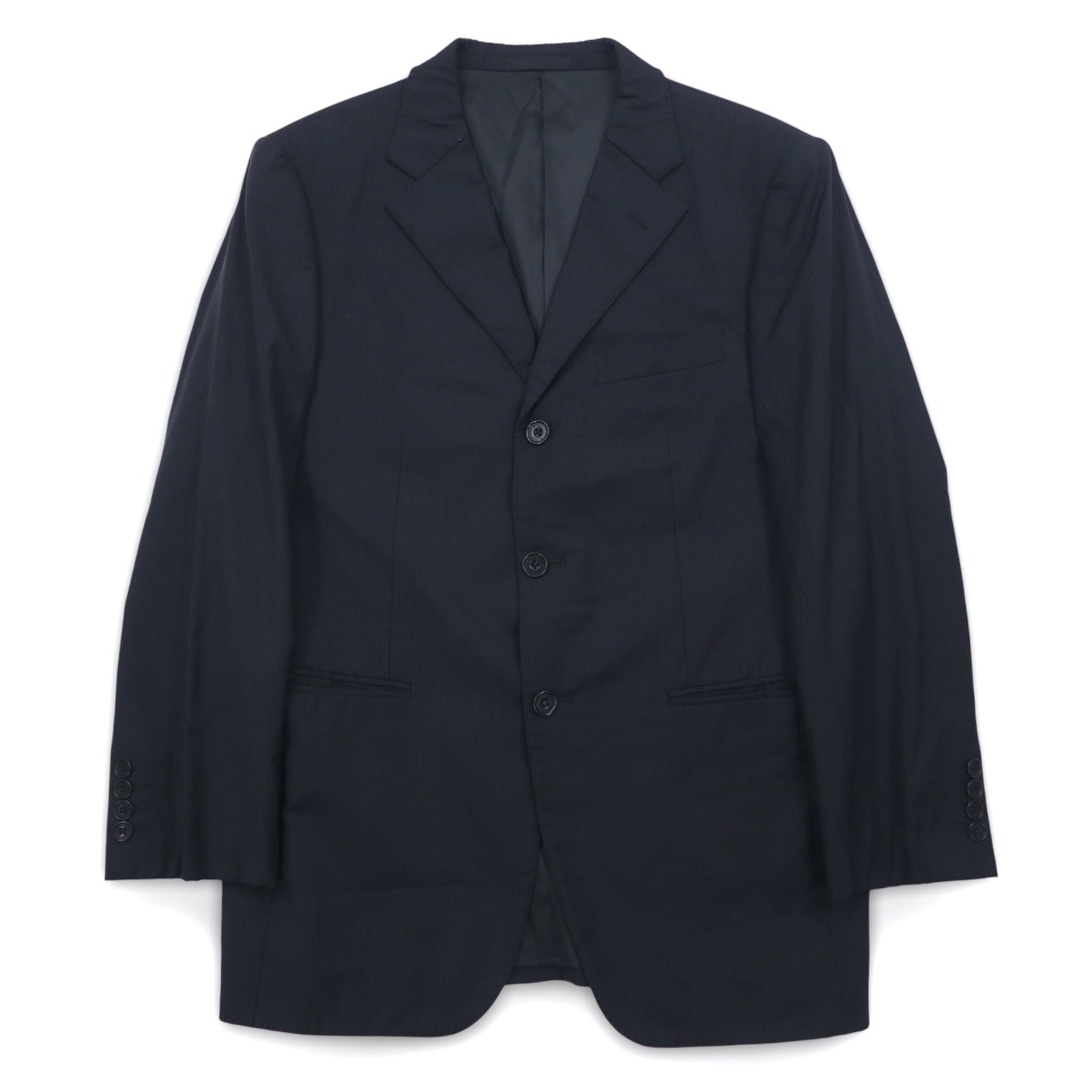 BURBERRY BLACK LABEL Abito 3 pezzi M nero a righe BMD40-109-09 Prodotto in Giappone