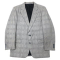 Burberrys USA Old Giacca sartoriale a 2 bottoni in lana grigia con motivo Glen check L SAKS FIFTH AVENUE