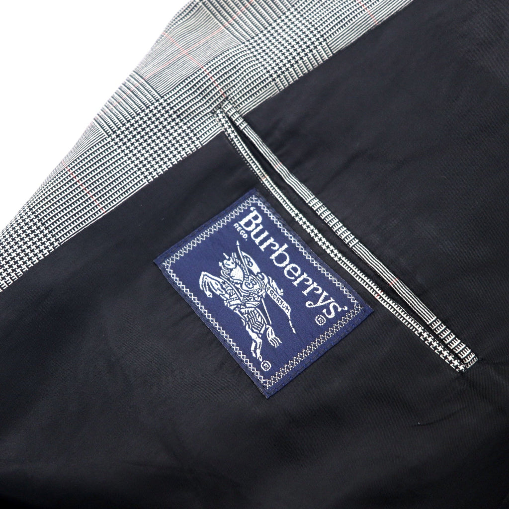 Burberrys USA Old Giacca sartoriale a 2 bottoni in lana grigia con motivo Glen check L SAKS FIFTH AVENUE