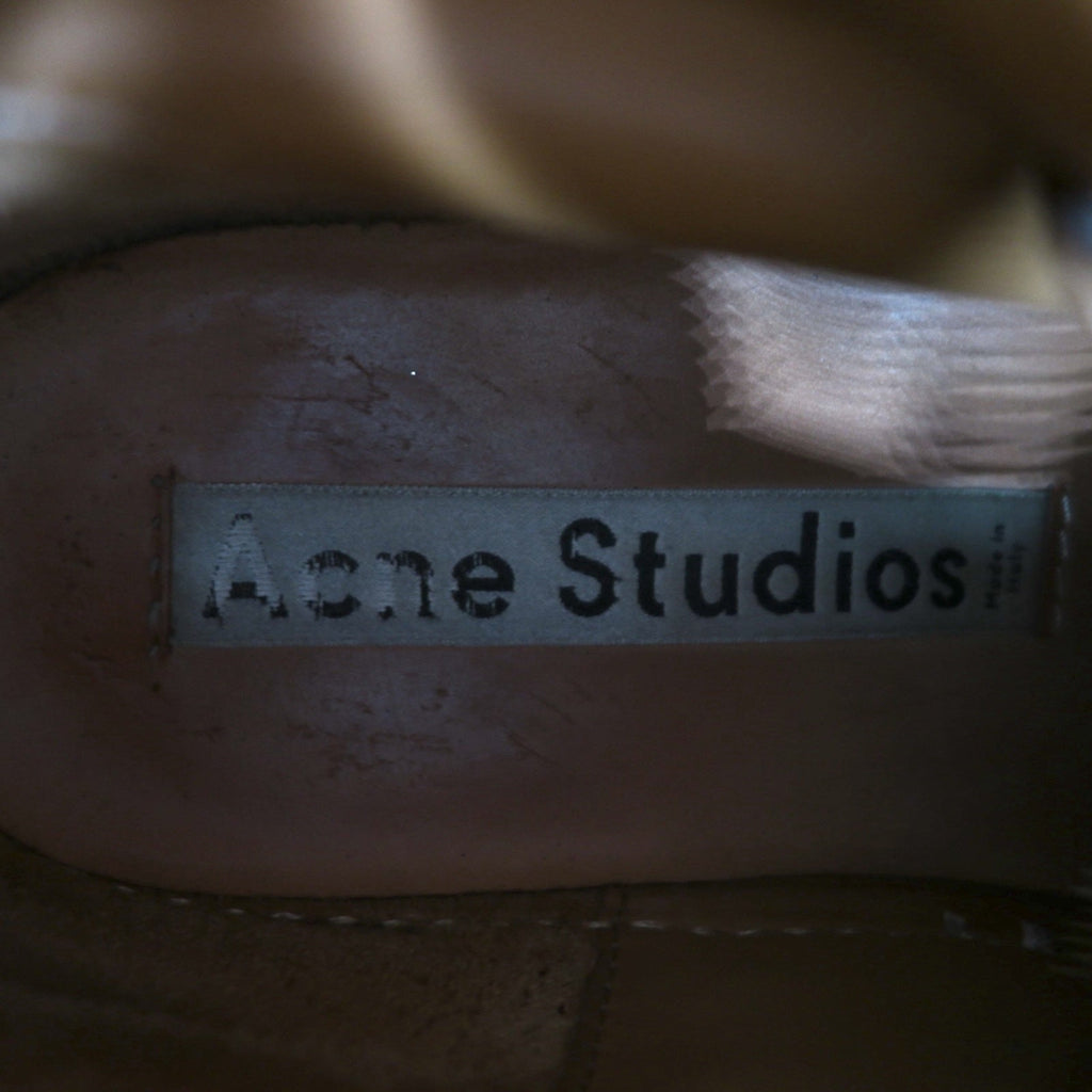 Acne Studios イタリア製 ハイカット レザー スニーカー 26cm ブラウン シボ革 Adrian High FG
