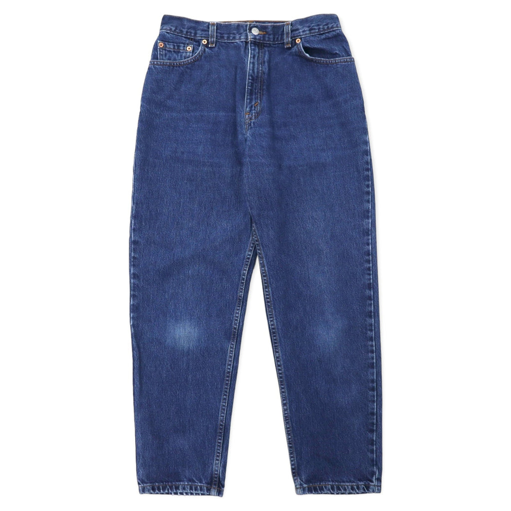 Levi's USA 550 Relaxed Fit Tapered Jeans 12 Blu Cotone Chiusura a Cerniera Bottone 512